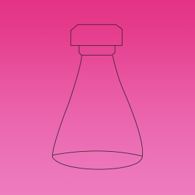 Erlenmeyer Flask, Threaded, Microscale, Glass