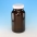 Bottle, Powder Bottle, Amber, White Screw Cap, Soda Glass (Type III)