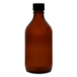Bottle, Winchester, Amber, Black Screw Cap, Soda Glass (Type III)
