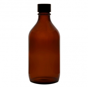 Bottle, Winchester, Amber, 2500ml, 45mm Neck, Complete With Blue Cap