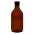 Bottle, Winchester, Amber, Capacity 1000ml, Black Screw Cap, Thread R6/31, Soda-Lime Glass