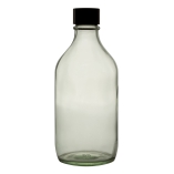 Bottle, Winchester, Clear, White Screw Cap, Soda Glass (Type III)