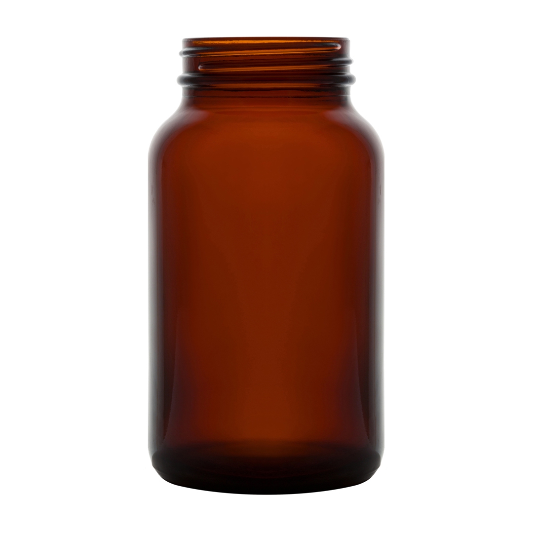 Bottle, Powder, Amber, Capacity 175ml, Thread R3/48, Soda-Lime Glass