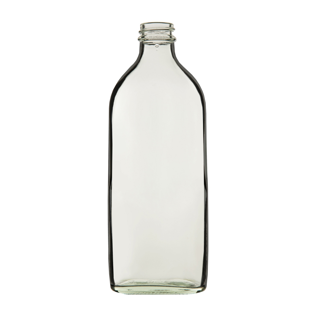 Bottle, Culture/Medical Flats , Clear, Capacity 100ml, Thread R3/24, Soda-Lime Glass