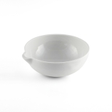 Evaporating Basin, Round Bottom, Spout, Porcelain