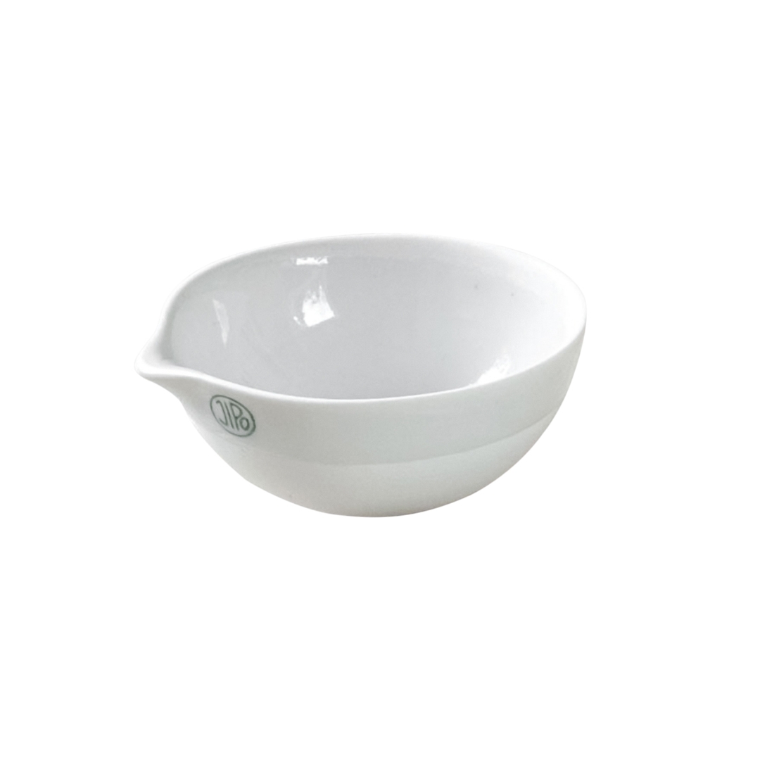 Basin, Round Bottom, With Spout, Jipo, Capacity 10ml, Outer Diameter 42mm, Height 16mm, Porcelain