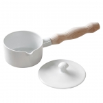 Evaporating Dish, With Removable Handle and Lid, Porcelain