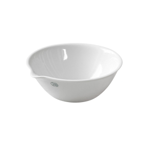 Dish, Evaporating Dish, Flat Bottom, With Spout, Jipo, Diameter 86mm, Height 33mm, Capacity 93ml, Porcelain