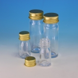 Vial, Pathological Vial, Moulded, Attached Aluminium Cap Silicone Lined, Glass