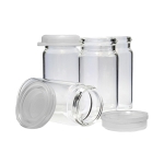 Rolled Rim Vials, With Unattached Clip On / Snap On Closure