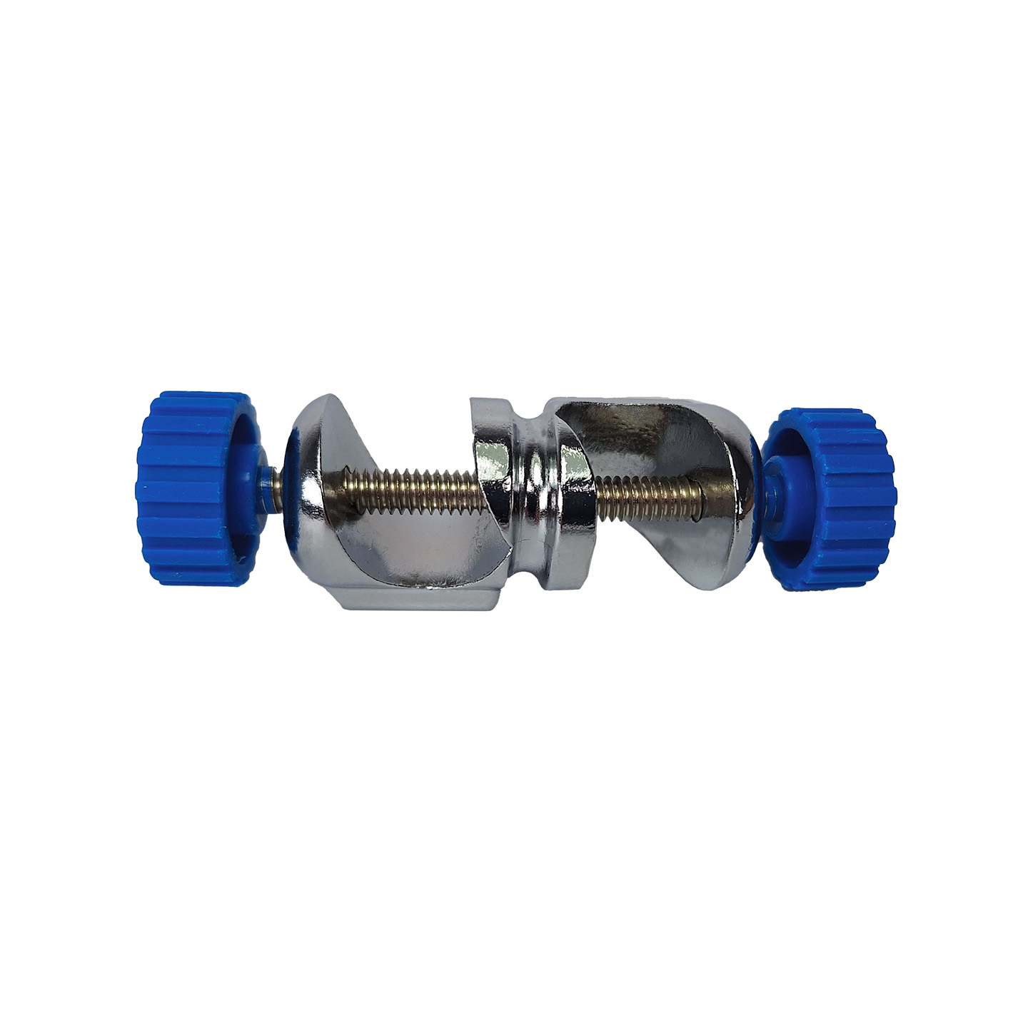 Bosshead, Nickel Plated Alloy, With Round Blue Screw Head, Fits Rod Up To 16mm