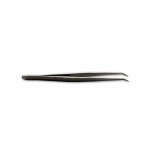 Forceps, Stainless Steel, Angled Tip, 135mm Long, 2mm Wide At Tip