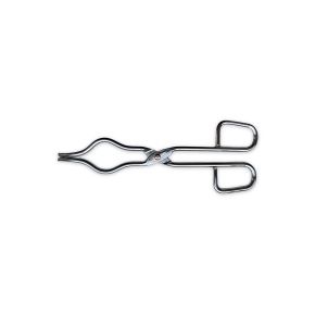 Tong, Crucible Tong, Bow Curved Tips, Flat Hinge, Academy, Length 150mm, Plated Steel