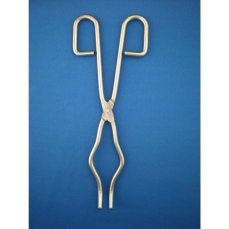 Crucible Tong, Stainless Steel, Length 150mm, Bow Curved Tips, Flat Hinge