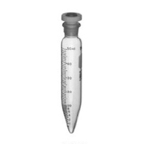 Tube, Heavy Duty, Plain Centrifuge Tubes, Flathead PTFE Stoppers, DWK, Capacity 50ml, Borosilicate Glass 3.3