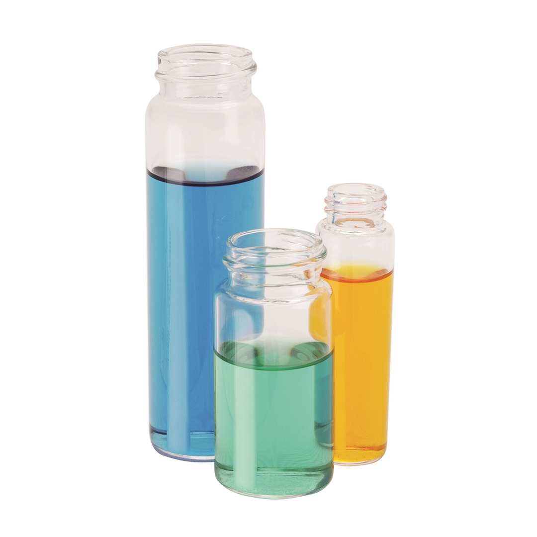 Vials, Without Caps (200 per case), DWK, Capacity 20ml, Borosilicate Glass 3.3