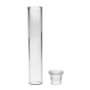 Shell Vial, N51-a Clear Glass, 4ml, 15mm X 44mm, With Unattached Plug Closures