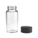 51 Expansion Vials with Black Phenolic Caps and Polyvinyl-faced Liners