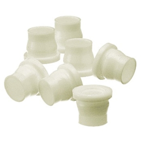 Closure, White, Plug-Style Needle Closures, DWK, Style Plug, Polyethylene