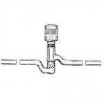 HI-VAC Straight Valves with Tip O-Rings and Glass Plug