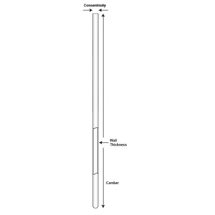 Tube, Highest Quality NMR Tubes, 10mm, DWK, Frequency 80MHz, Camber 0.0015in, Concentricity 0.003in, Borosilicate Glass 3.3