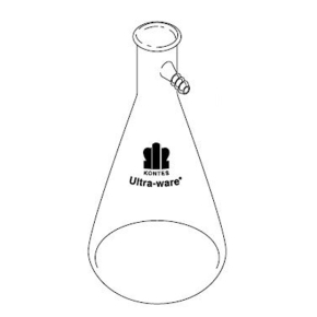 Filter Flask, 1000ml, Safety Coated, KG-33 Borosilicate Glass, Durable And Reusable, Borosilicate Glass