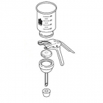 Microfiltration Assembly with Replaceable Fritted Glass Support