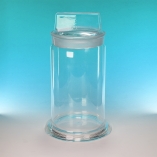 Museum Jar, Classic Lid, OD 150mm, Effective Height 250mm, Wall Thickness 5.0mm, Borosilicate 3.3 Glass