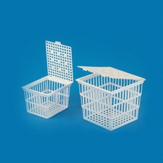 Test Tube Basket With Cover Pp 18x17x16cm