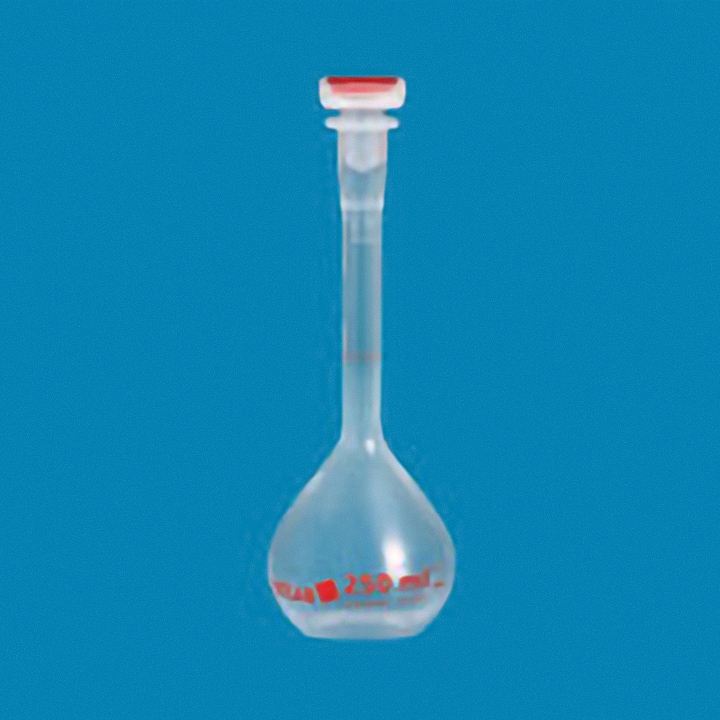 Jointed Glassware, Flask, Volumetric Flask, Class A, Capacity 25ml, Plastic TPX / PP