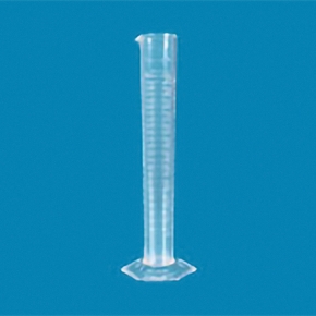 Measuring Cylinder, Class B, Hexagonal Base , Capacity 25ml, Plastic TPX