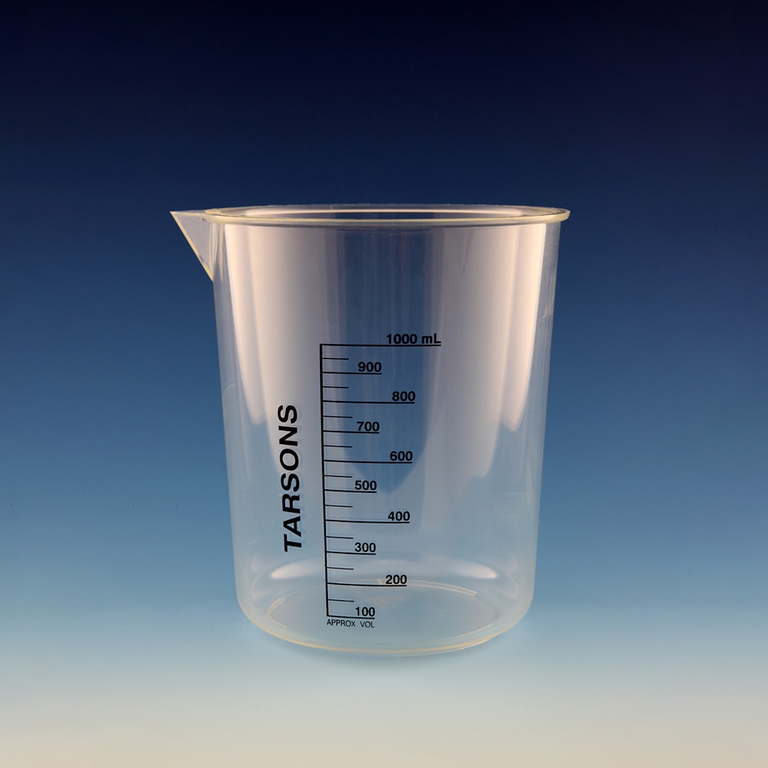 Beaker, Low Form Beaker, With Spout, Capacity: 50ml, PP