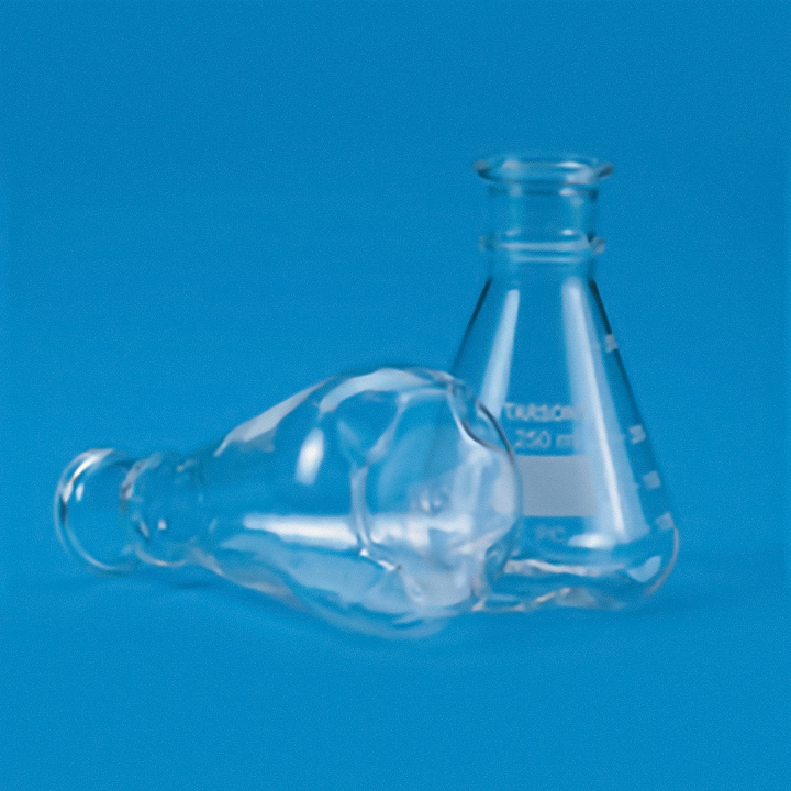 Flask, 250ml, Conical Baffled, PC Autoclavable