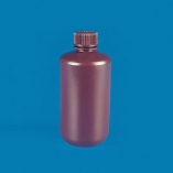 Amber Bottle, Plastic HDPE