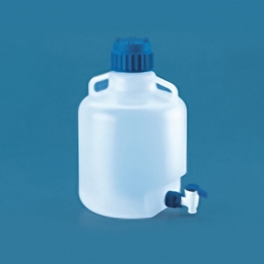 Bottle, Carboy Bottle, With Stopcock, Tarson, Capacity 10000ml, Plastic PP Autoclavable