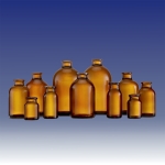 Bottle, Antibiotic, Amber, Soda Glass (Type I)