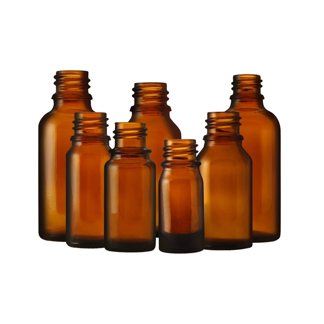 Bottle, Dropper Bottle, Screw Thread, Amber, Capacity 50ml, Soda Glass (Type III)