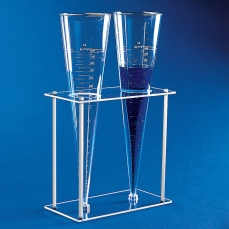 Kartell Sedimentation Imhoff Cone Din 12672, Capacity 1000ml, Graduation To Level 1, Capacity 40ml, Volumetric Tolerance 0.05, Top 125mm, Base 7.80 +/- 0.2mm, Height 480mm, Material SAN