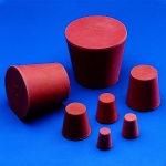 Conical Stoppers, Material Red Rubber