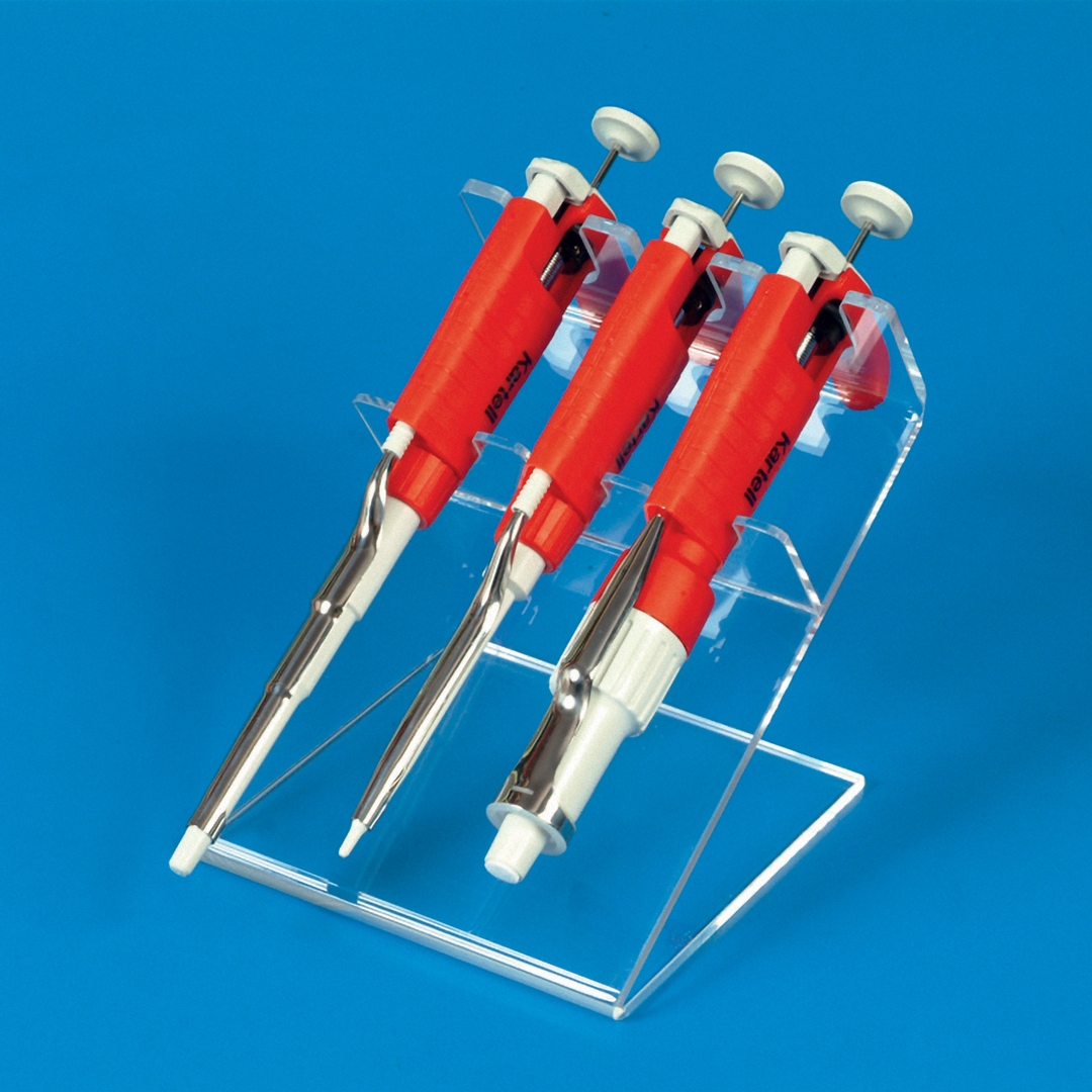 Pipette, Spare Parts Set And Microchannel MicroPipette Stand, Kartell, Micropipette mod PL2, Plastic