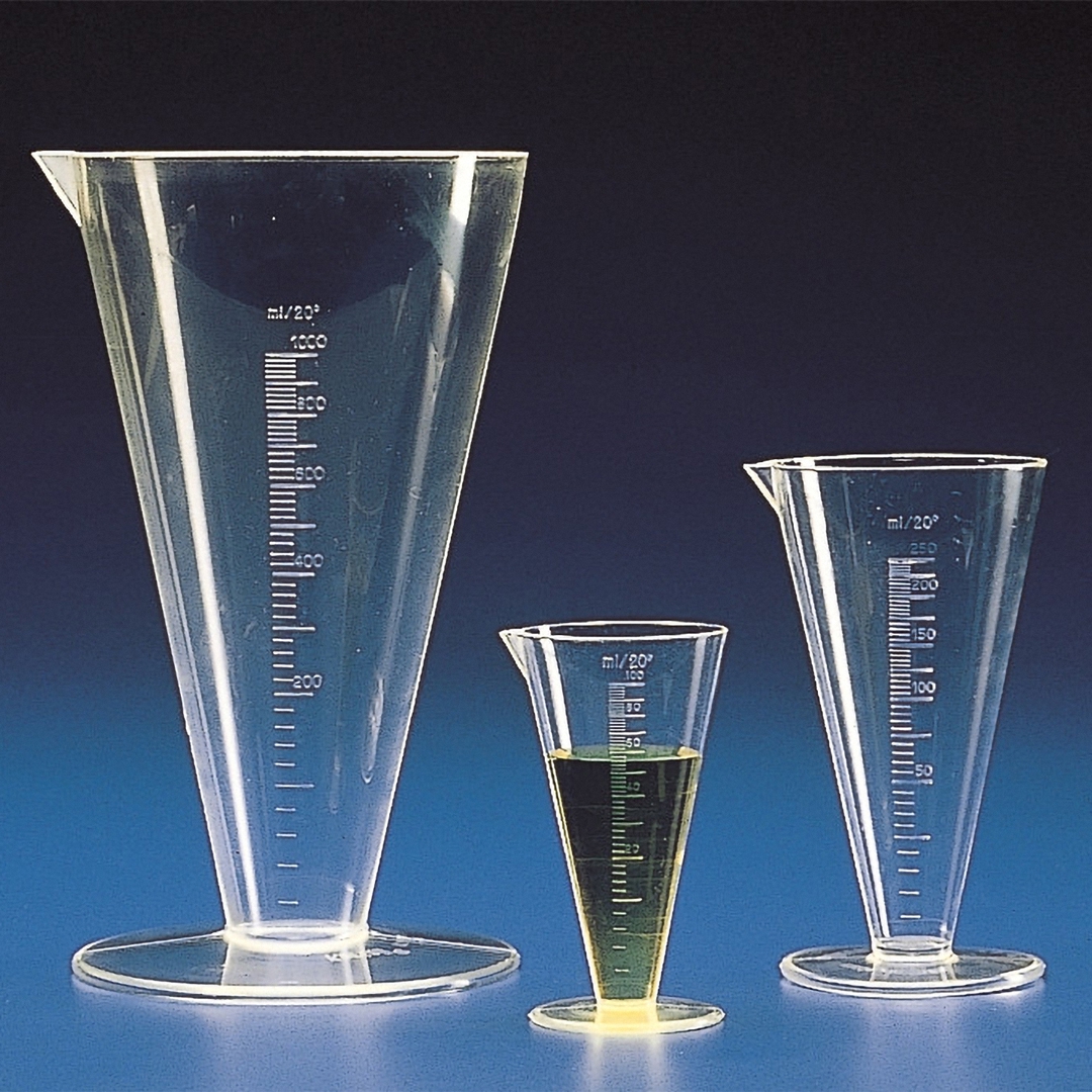 Kartell Conical Measures Graduated , Capacity 1000ml, Graduation 20ml, Height 263mm, Material PMP (TPX)