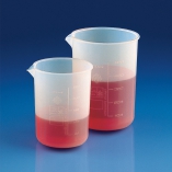 Kartell Graduated Beaker Low Form, Capacity 100ml, Division 20/1ml, Height 72mm, OD 50mm, Material PFA
