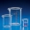 Kartell Graduated Beaker Low Form Class B , Capacity 2000ml, Subdivision 50ml, Tolerance +/- 10%ml, OD 133mm, Height 184mm, Material PMP (TPX)