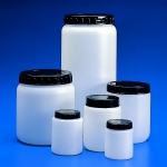 Cylindrical Jars With Ribbed Cap, Material Material HDPE