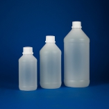 Kartell Narrow Neck Bottles With White Tamper Evident Cap, Capacity 50ml, OD 36mm, Height 84mm, Mouth OD 17.5mm, Thread 22/410, Material HDPE