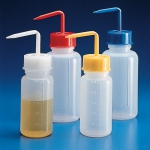 Wide Mouth Wash Bottles Graduated, Material PE