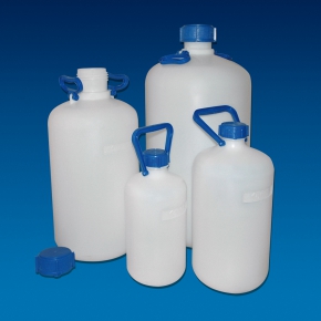 Kartell Heavy Walled Carboy Bottles Narrow Neck, Capacity 25Ltr, ID 79.5mm, E.D. 95.5mm, OD 280mm, Height 565mm, Material HDPE