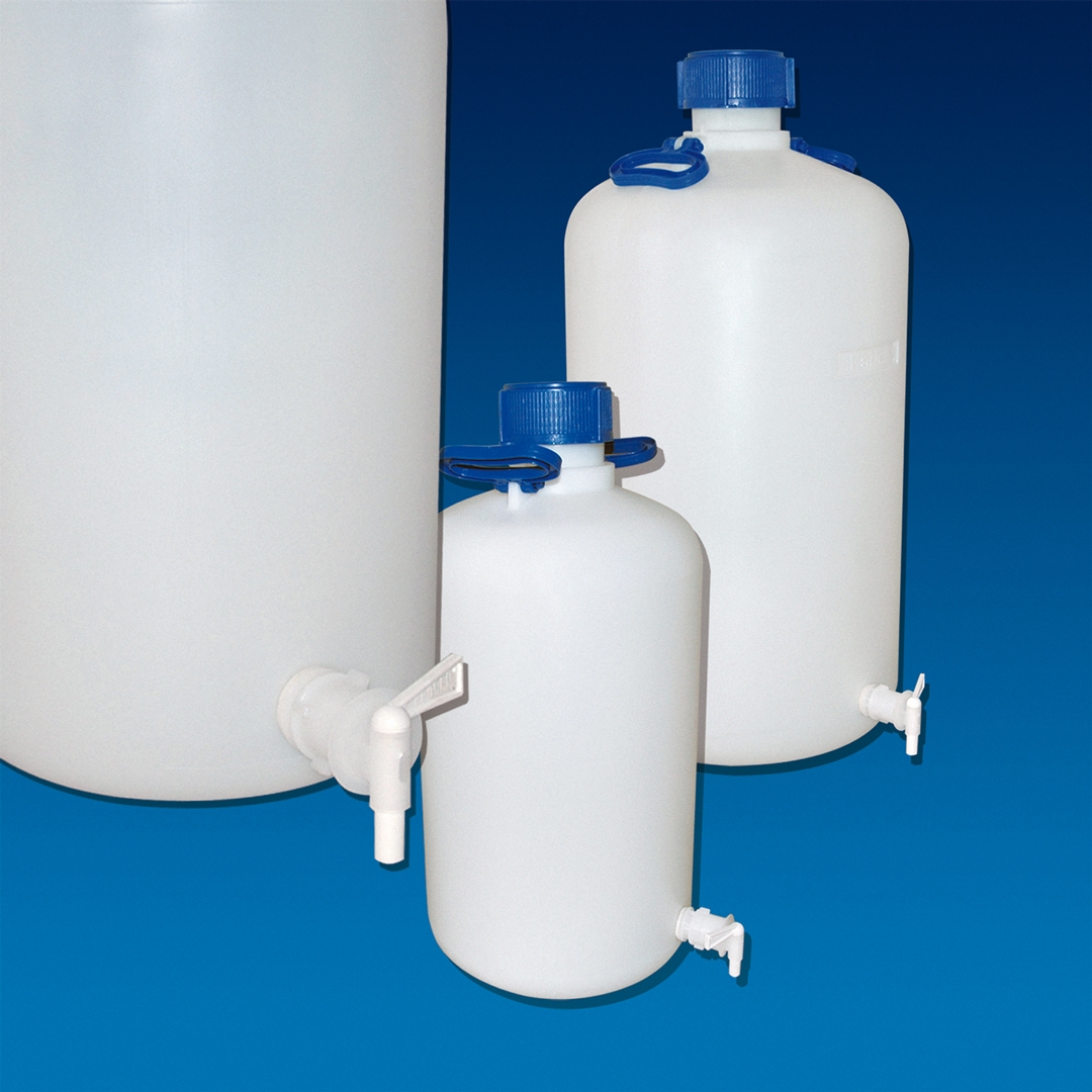 Bottle, Aspirator Bottle, Heavy Duty, Capacity 5Lt, Inner Diameter 52.5mm, Outer Diameter 62.5mm, HDPE