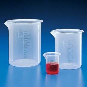 Kartell Graduated Beaker Low Form Class B, Capacity 2000ml, Subdivision 50ml, Tolerance +/- 10%ml, OD 132mm, Height 183.5mm, Material PP