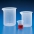 Kartell Graduated Beaker Low Form Class B, Capacity 250ml, Subdivision 10ml, Tolerance +/- 10%ml, OD 71mm, Height 95mm, Material PP